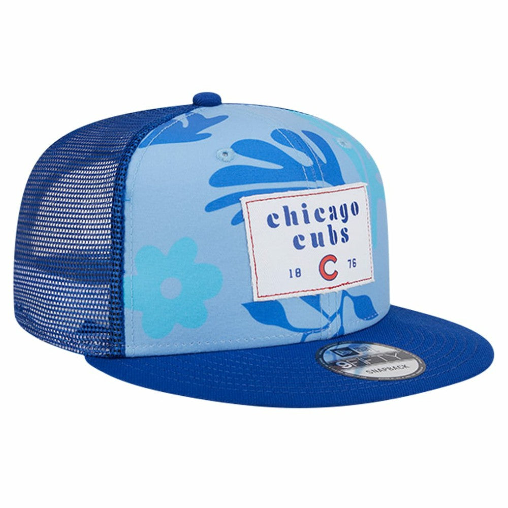 Chicago Cubs New Era Bikini Bottom Trucker 9FIFTY Snapback Hat - MLB