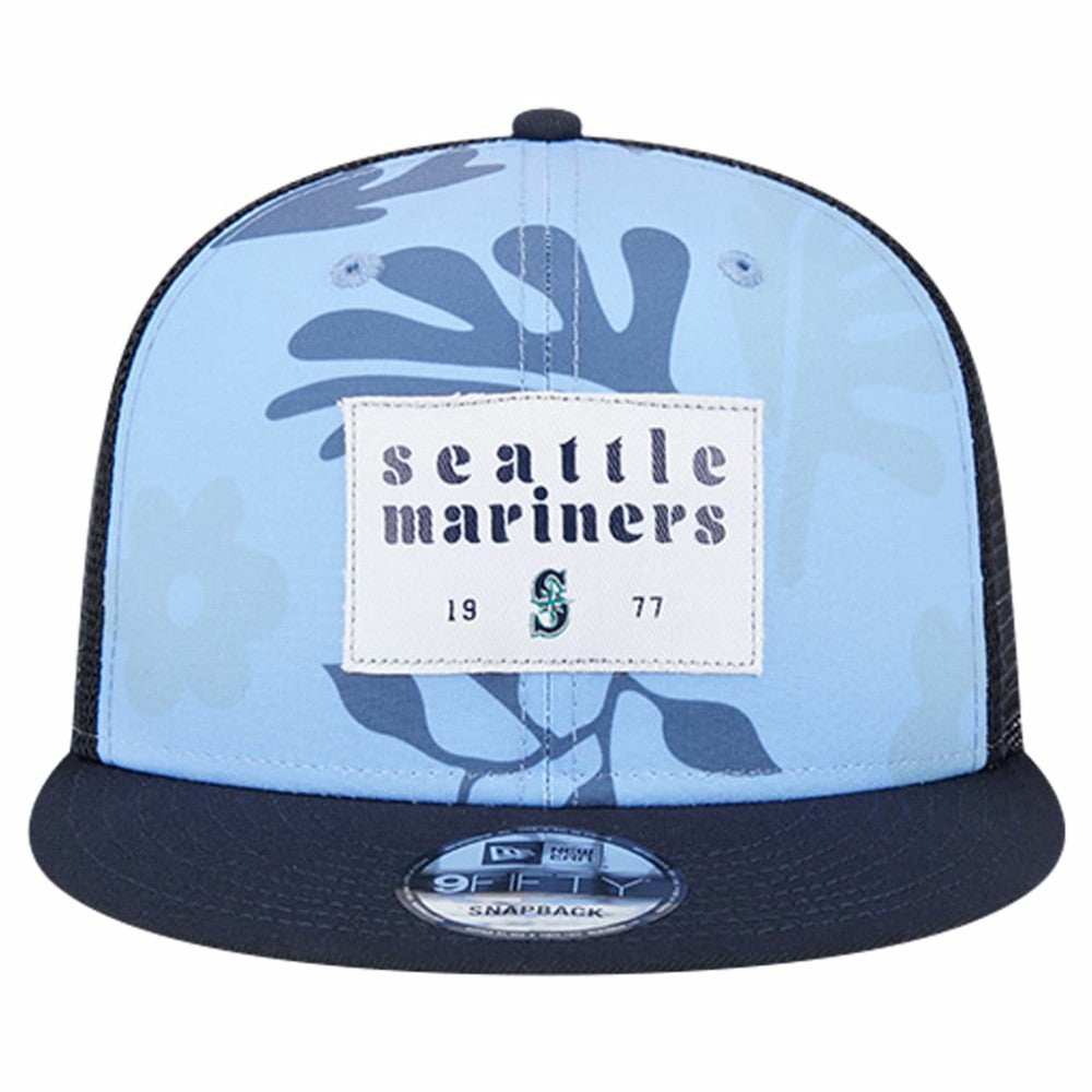 Seattle Mariners New Era Bikini Bottom Trucker 9FIFTY Snapback Hat - MLB