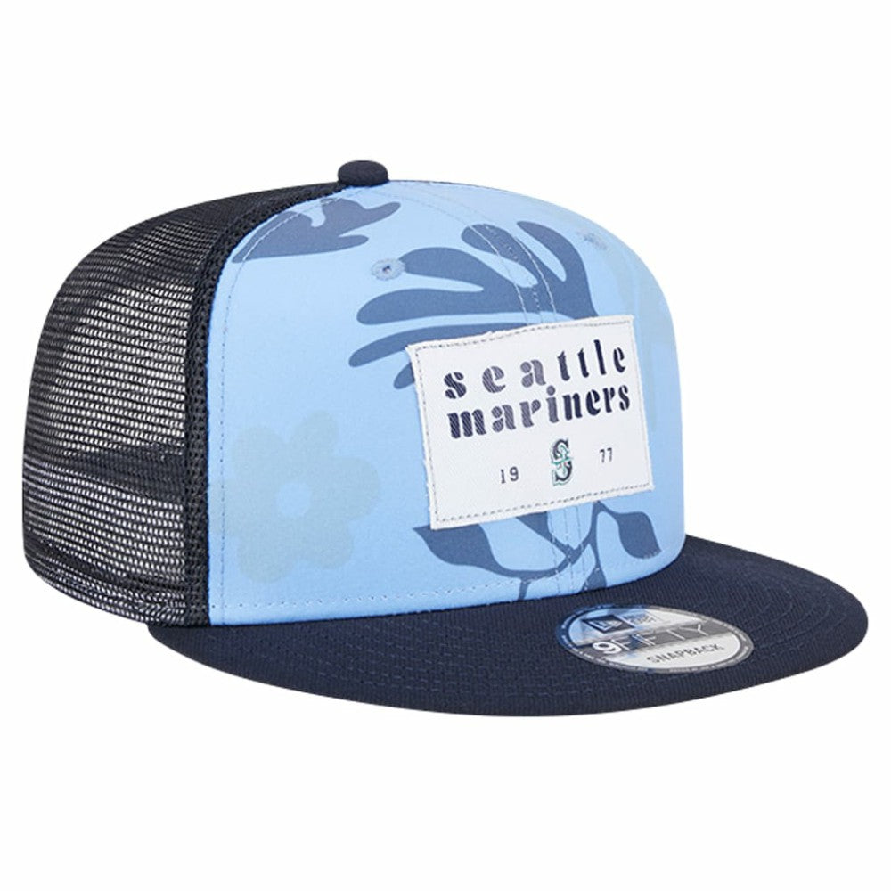 Seattle Mariners New Era Bikini Bottom Trucker 9FIFTY Snapback Hat - MLB