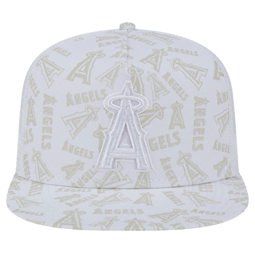 Los Angeles Angels New Era Logo Dunes A-Frame Trucker 9FIFTY Snapback Hat - MLB