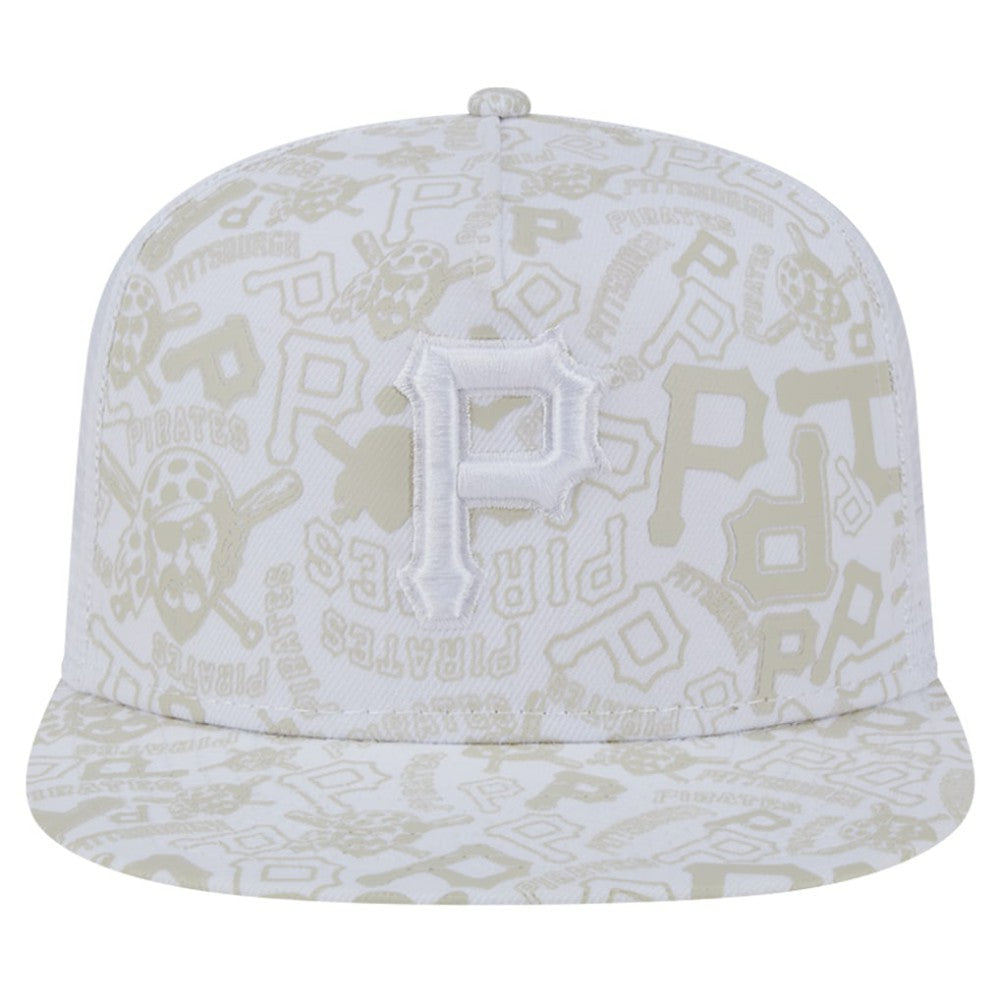Pittsburgh Pirates New Era Logo Dunes A-Frame Trucker 9FIFTY Snapback Hat - MLB