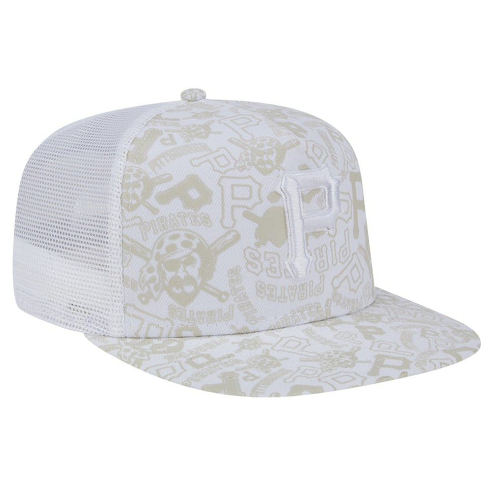 Pittsburgh Pirates New Era Logo Dunes A-Frame Trucker 9FIFTY Snapback Hat - MLB