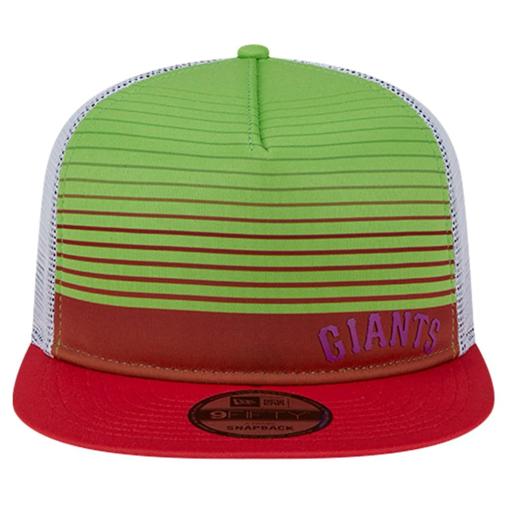 San Francisco Giants New Era Neon Horizon A-Frame Trucker 9FIFTY Snapback Hat - MLB