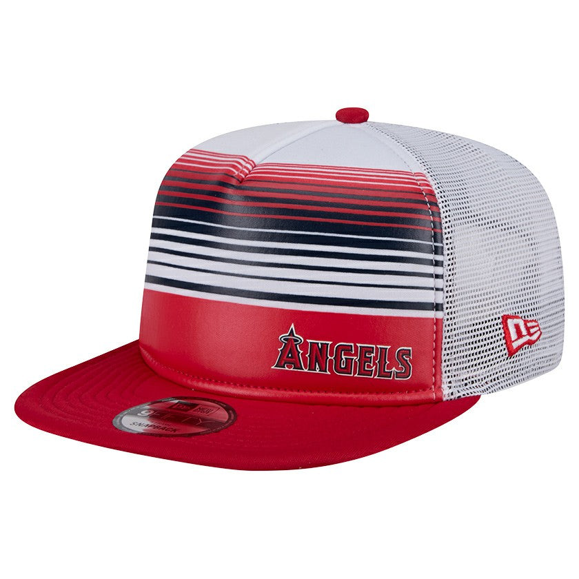 Los Angeles Angels New Era Team Horizon 9FIFTY A-Frame Trucker Snapback Hat - MLB