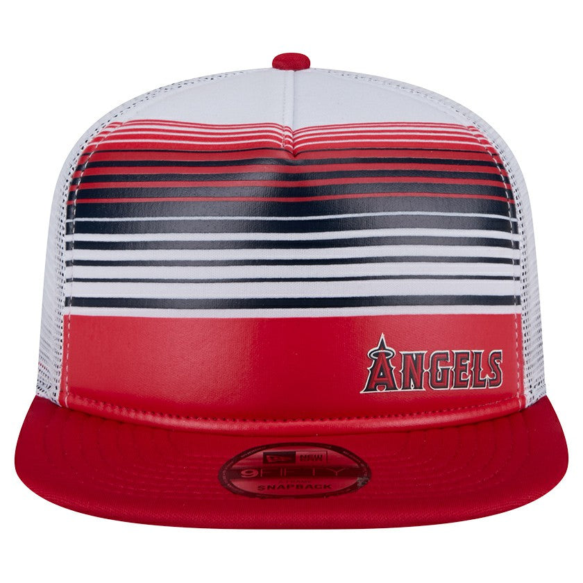 Los Angeles Angels New Era Team Horizon 9FIFTY A-Frame Trucker Snapback Hat - MLB