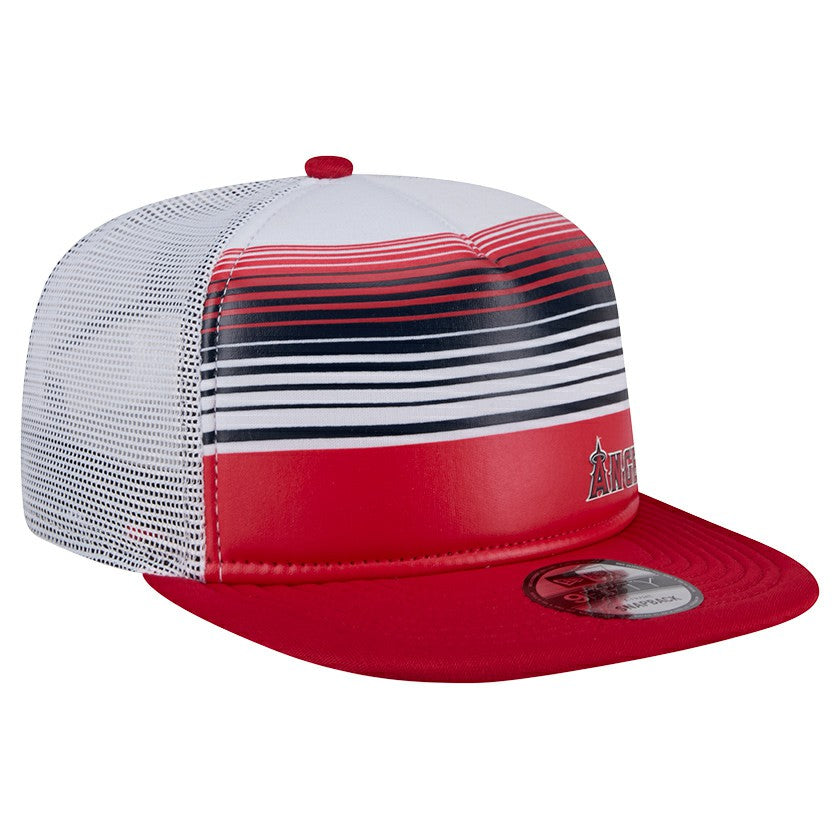 Los Angeles Angels New Era Team Horizon 9FIFTY A-Frame Trucker Snapback Hat - MLB