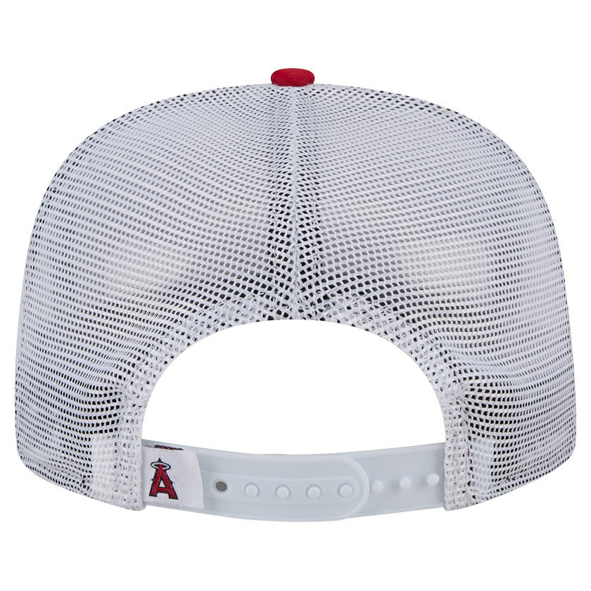 Los Angeles Angels New Era Team Horizon 9FIFTY A-Frame Trucker Snapback Hat - MLB