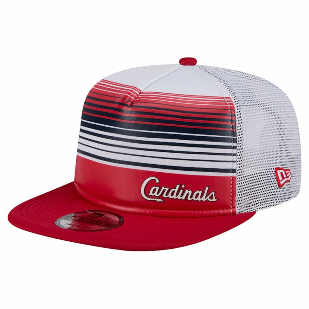 St. Louis Cardinals New Era Team Horizon 9FIFTY A-Frame Trucker Snapback Hat - MLB