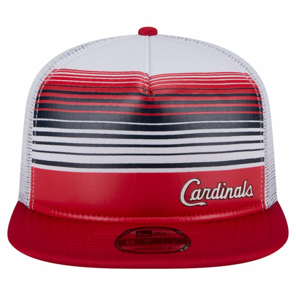 St. Louis Cardinals New Era Team Horizon 9FIFTY A-Frame Trucker Snapback Hat - MLB