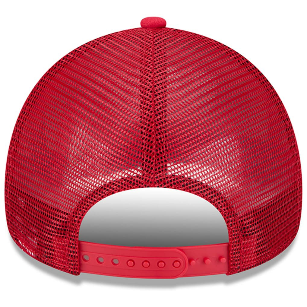 San Francisco 49ers New Era Retro Wordmark A-Frame 9FORTY Adjustable Hat White/Scarlet | NFL