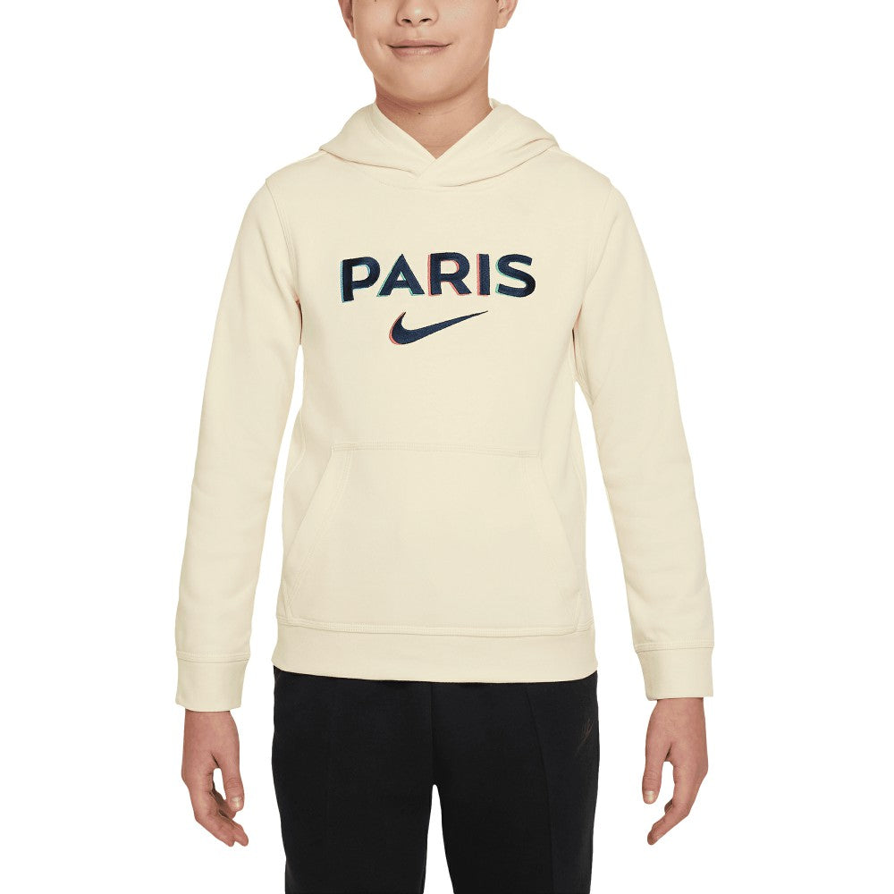 Paris Saint-Germain Youth Club Pullover Hoodie Cream | Nike cheap
