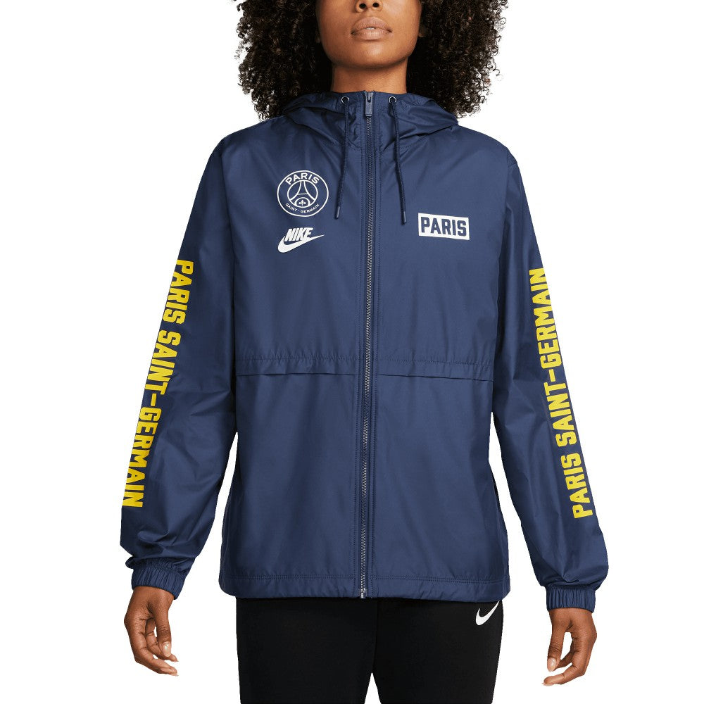 Paris Saint-Germain Women's Essential Woven Full-Zip Jacket Navy | Nike online