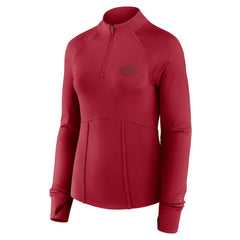 San Francisco 49ers Women's Elements Quarter-Zip Jacket Scarlet | Fanatics