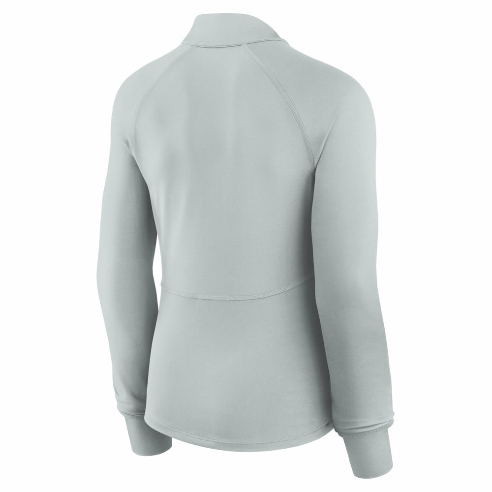 Detroit Lions Women's Elements Raglan Quarter-Zip Jacket Gray | Fanatics