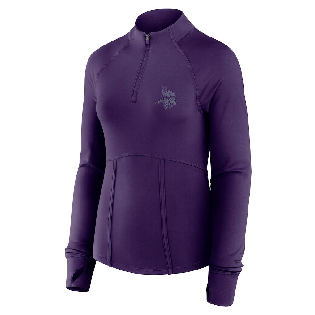 Minnesota Vikings Women's Elements Raglan Quarter-Zip Jacket Purple | Fanatics