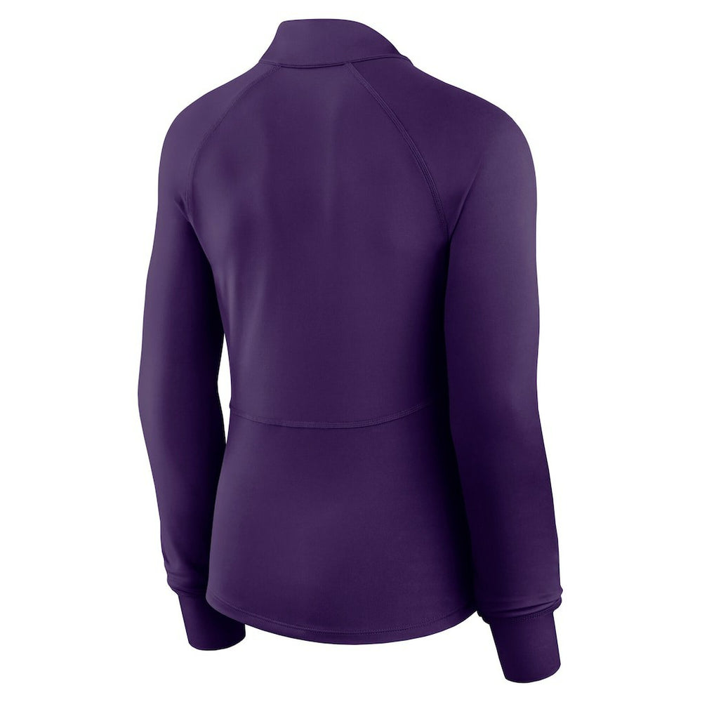 Minnesota Vikings Women's Elements Raglan Quarter-Zip Jacket Purple | Fanatics