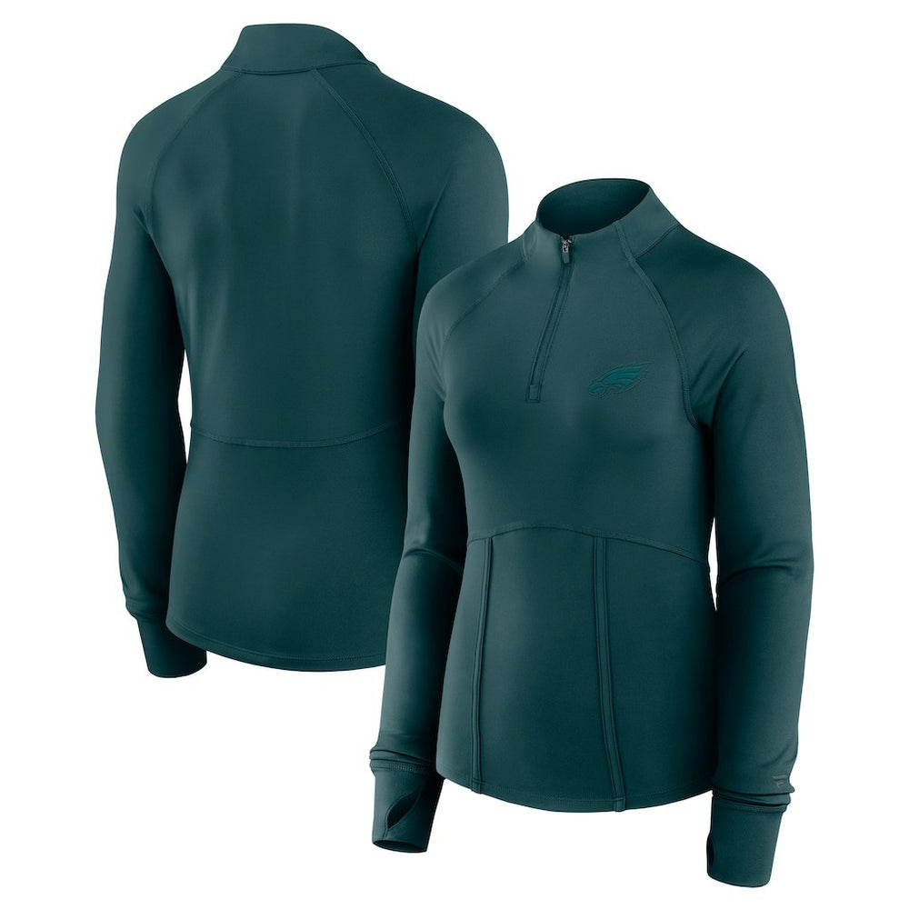 Philadelphia Eagles Women's Elements Quarter-Zip Jacket Midnight Green | Fanatics