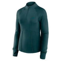 Philadelphia Eagles Women's Elements Quarter-Zip Jacket Midnight Green | Fanatics