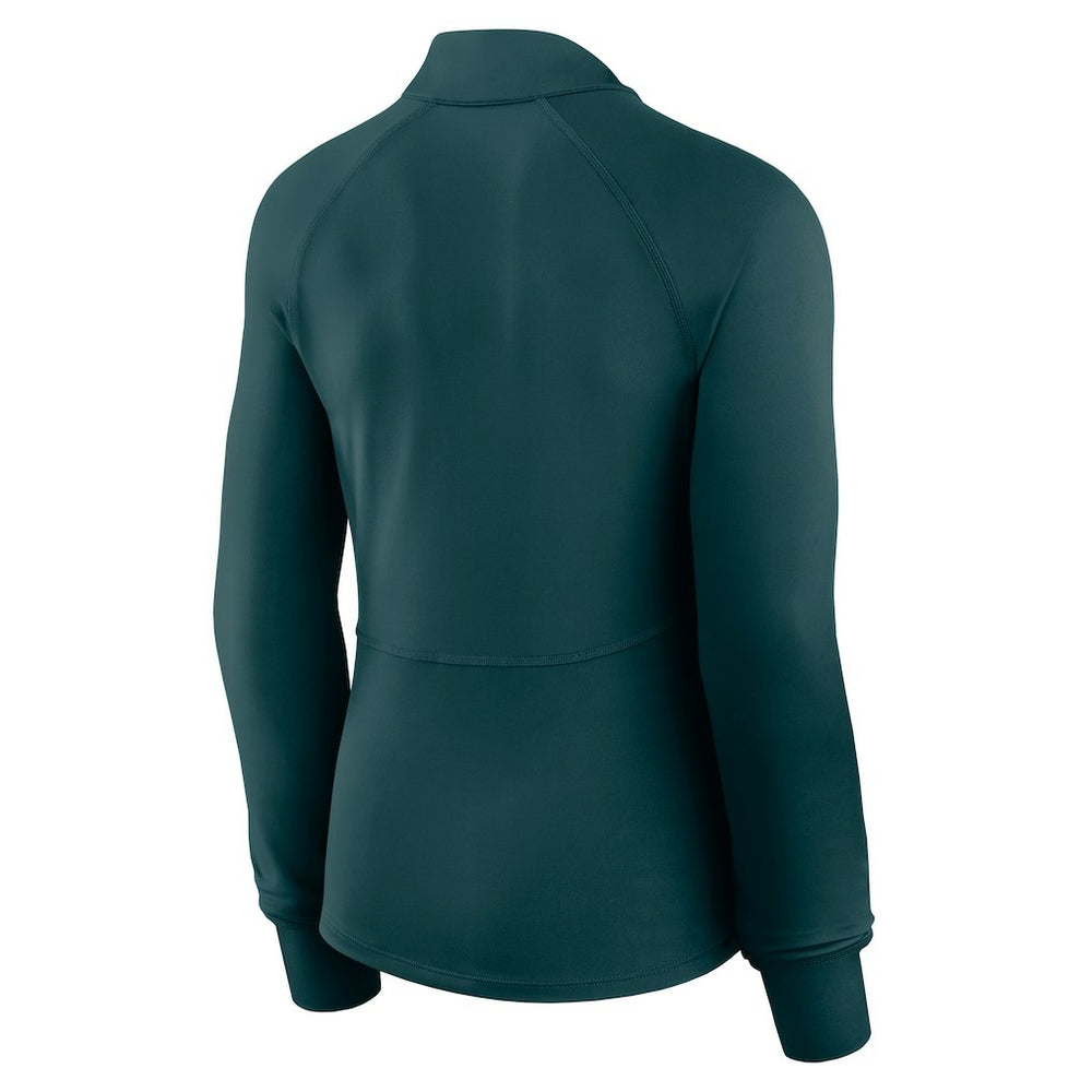 Philadelphia Eagles Women's Elements Quarter-Zip Jacket Midnight Green | Fanatics