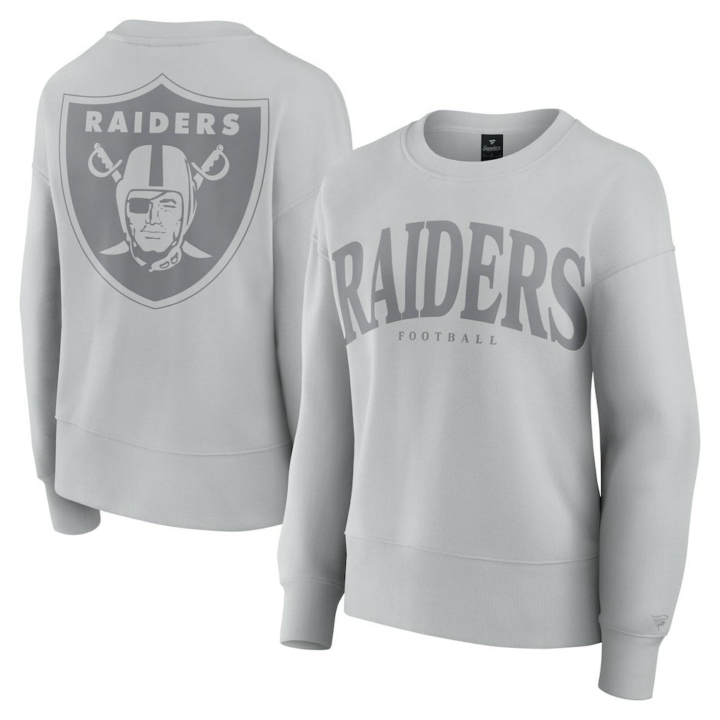 Las Vegas Raiders Women's Elements Pullover Sweatshirt Gray | Fanatics