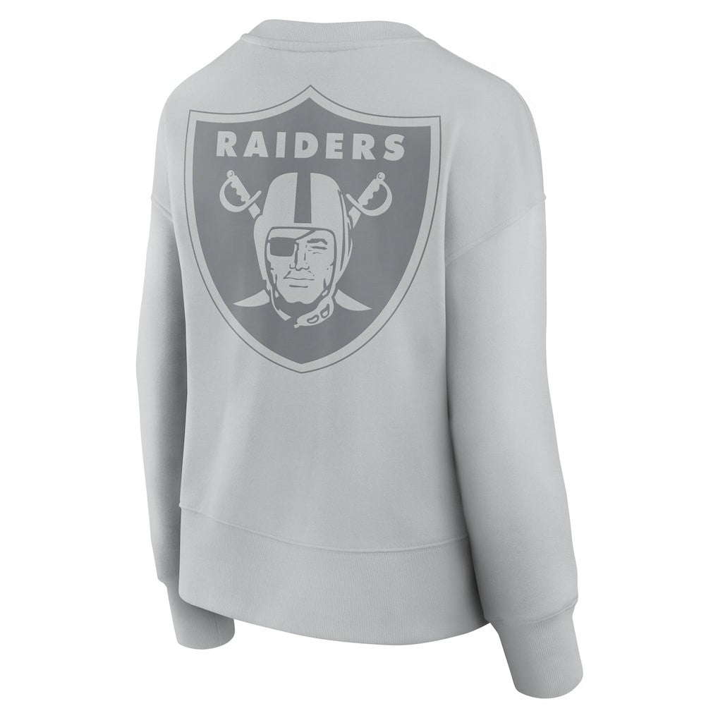 Las Vegas Raiders Women's Elements Pullover Sweatshirt Gray | Fanatics