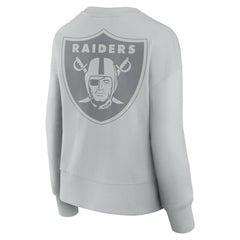 Las Vegas Raiders Women's Elements Pullover Sweatshirt Gray | Fanatics