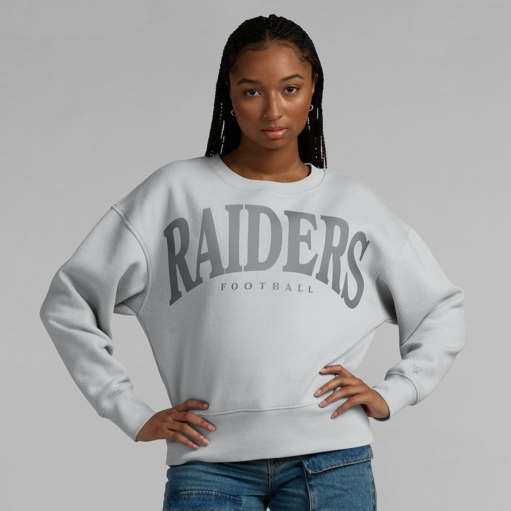 Las Vegas Raiders Women's Elements Pullover Sweatshirt Gray | Fanatics