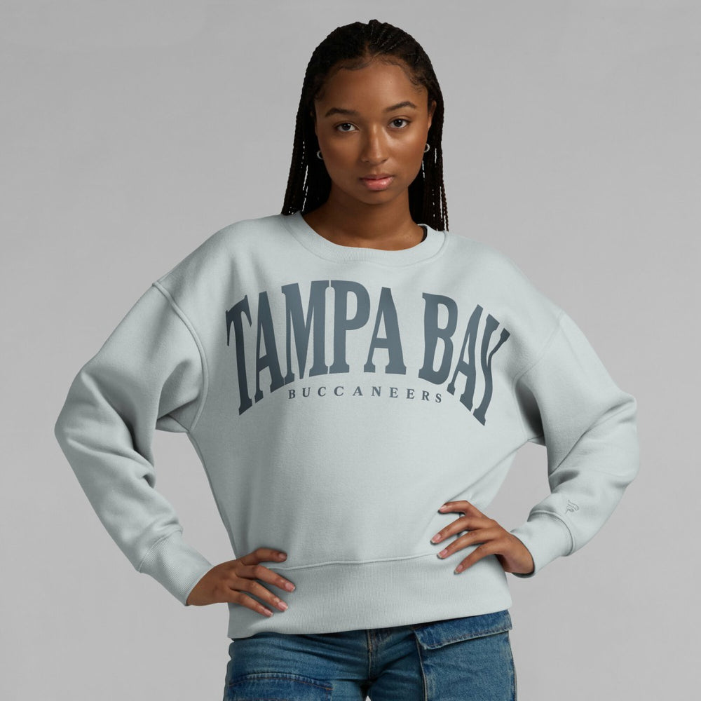 Tampa Bay Buccaneers Women's Elements Pullover Sweatshirt Gray | Fanatics