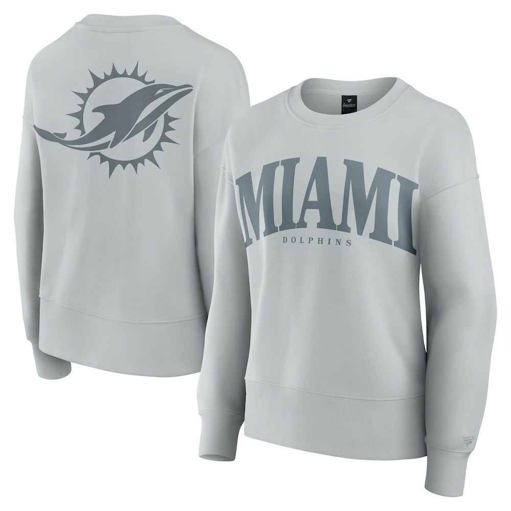 Miami Dolphins Women's Elements Pullover Sweatshirt Gray | Fanatics