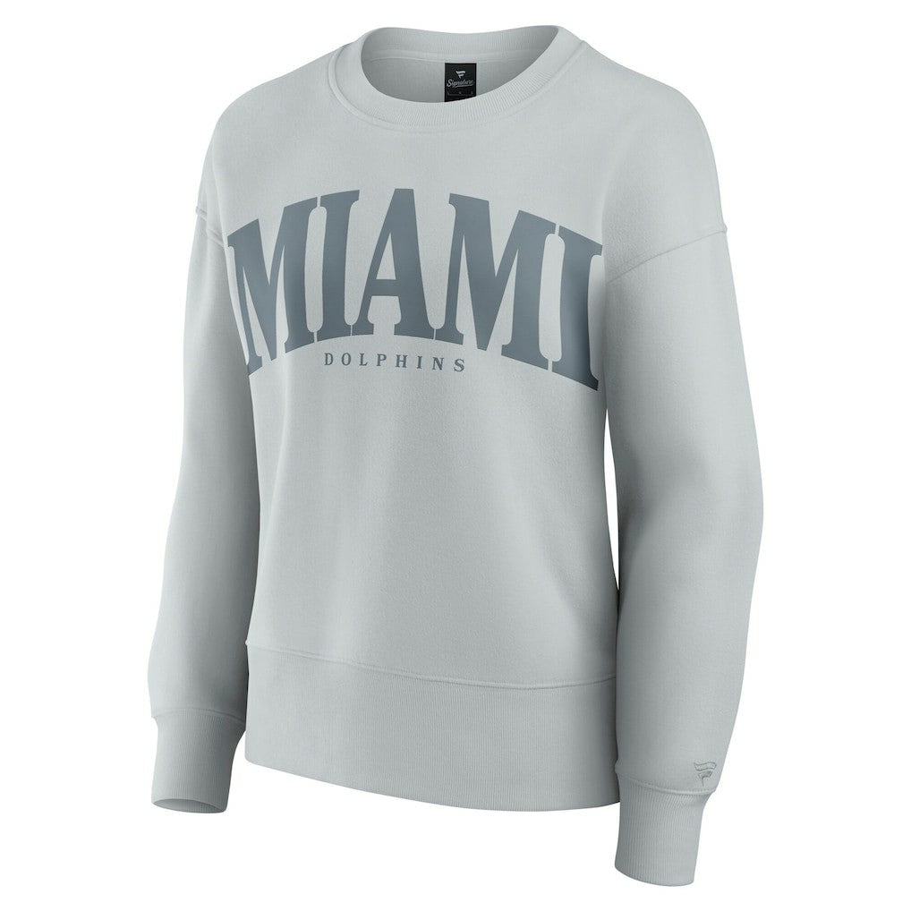Miami Dolphins Women's Elements Pullover Sweatshirt Gray | Fanatics