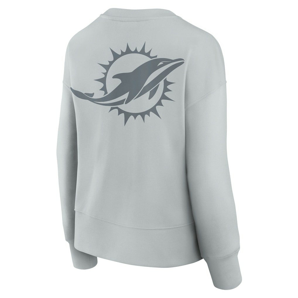 Miami Dolphins Women's Elements Pullover Sweatshirt Gray | Fanatics