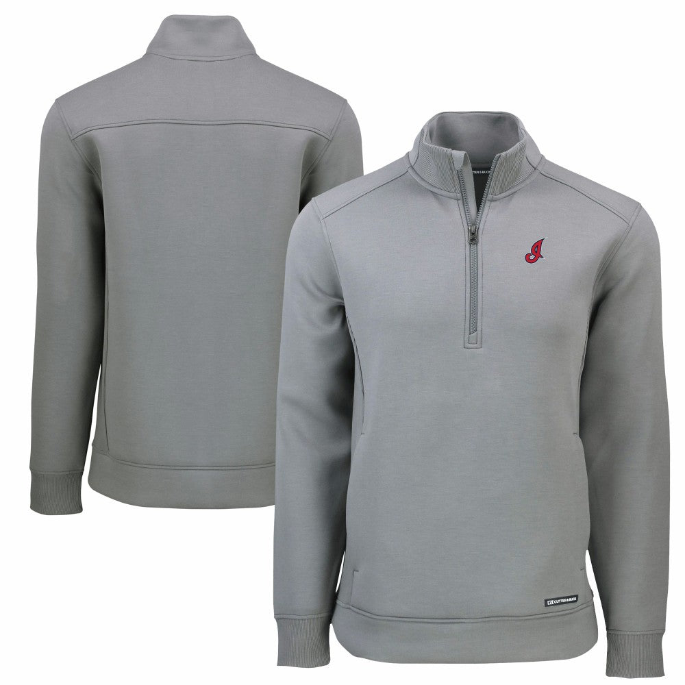Cleveland Guardians Cutter & Buck Cooperstown Collection Roam Eco Recycled Quarter-Zip Pullover - MLB
