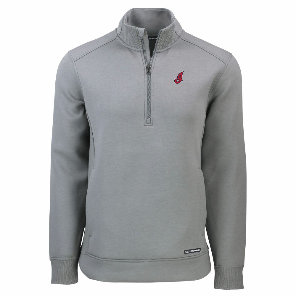 Cleveland Guardians Cutter & Buck Cooperstown Collection Roam Eco Recycled Quarter-Zip Pullover - MLB