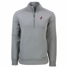 Cleveland Guardians Cutter & Buck Cooperstown Collection Roam Eco Recycled Quarter-Zip Pullover - MLB