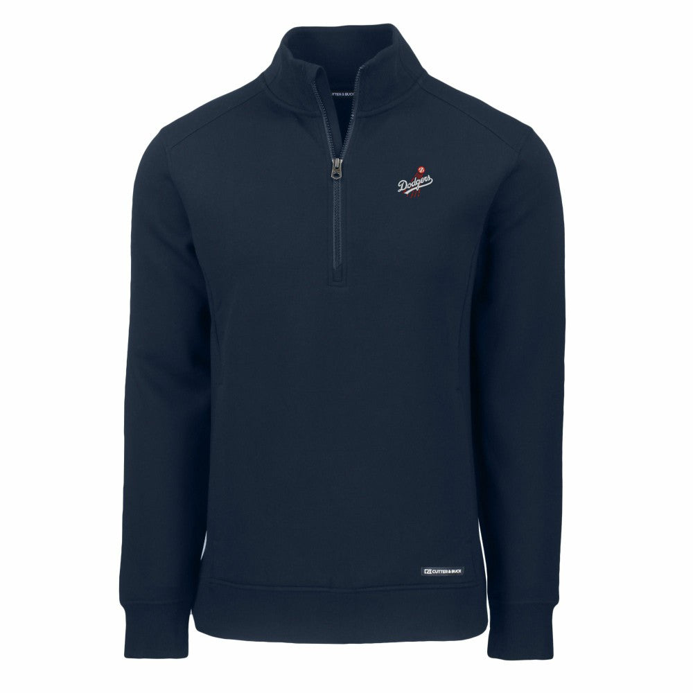 Los Angeles Dodgers Cutter & Buck Cooperstown Collection Roam Eco Recycled Quarter-Zip Pullover - MLB