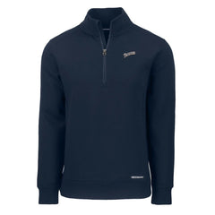 San Diego Padres Cutter & Buck Cooperstown Collection Roam Eco Recycled Quarter-Zip Pullover - MLB