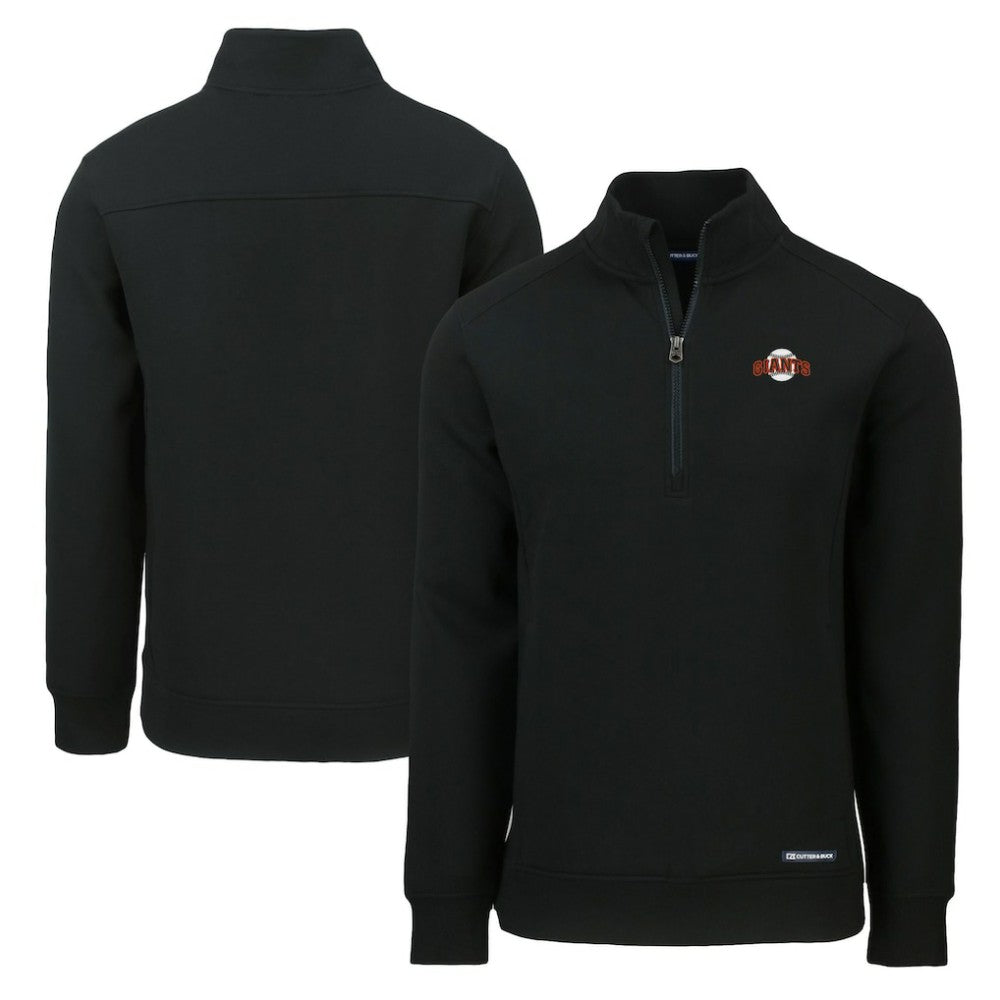 San Francisco Giants Cutter & Buck Cooperstown Collection Roam Eco Recycled Quarter-Zip Pullover - MLB