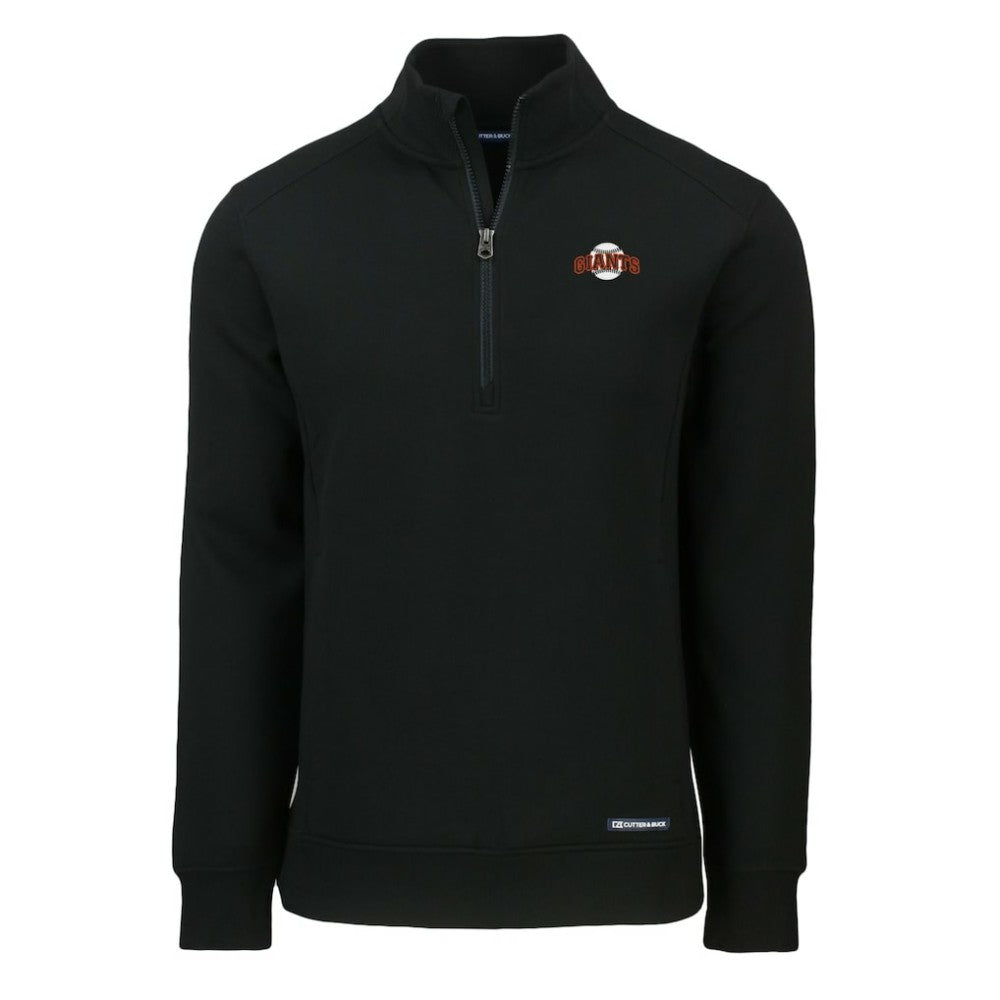 San Francisco Giants Cutter & Buck Cooperstown Collection Roam Eco Recycled Quarter-Zip Pullover - MLB