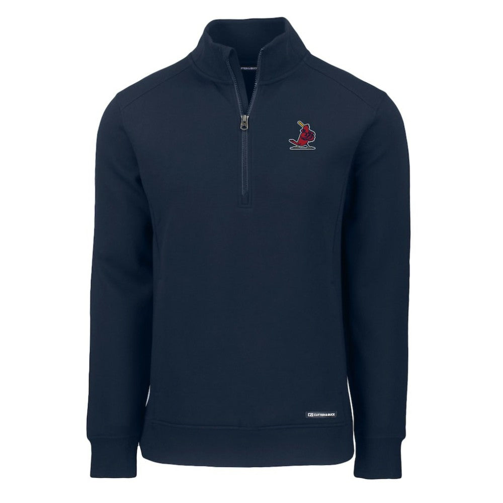 St. Louis Cardinals Cutter & Buck Cooperstown Collection Roam Eco Recycled Quarter-Zip Pullover - MLB
