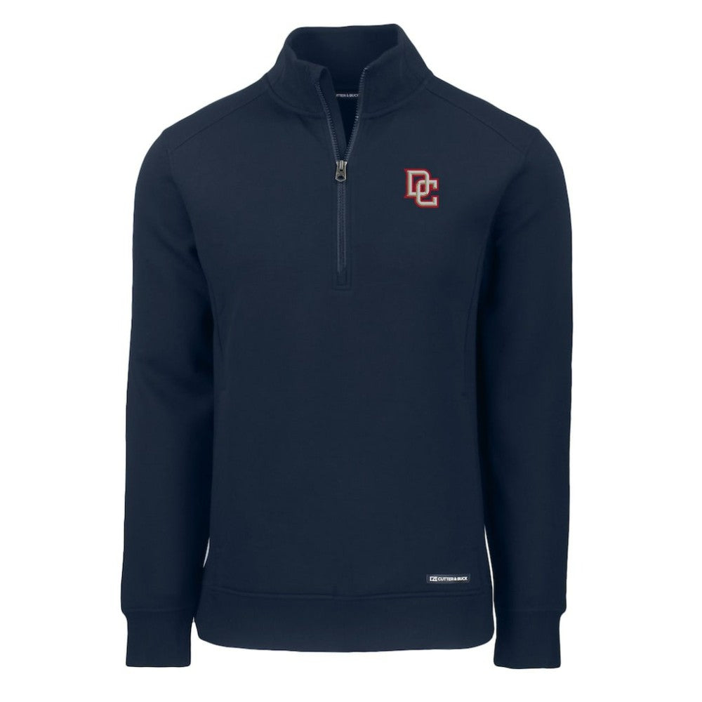Washington Nationals Cutter & Buck Cooperstown Collection Roam Eco Recycled Quarter-Zip Pullover - MLB