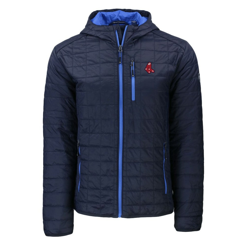 Boston Red Sox Cutter & Buck Cooperstown Collection Rainier Primaloft Eco Full-Zip Hooded Jacket - MLB