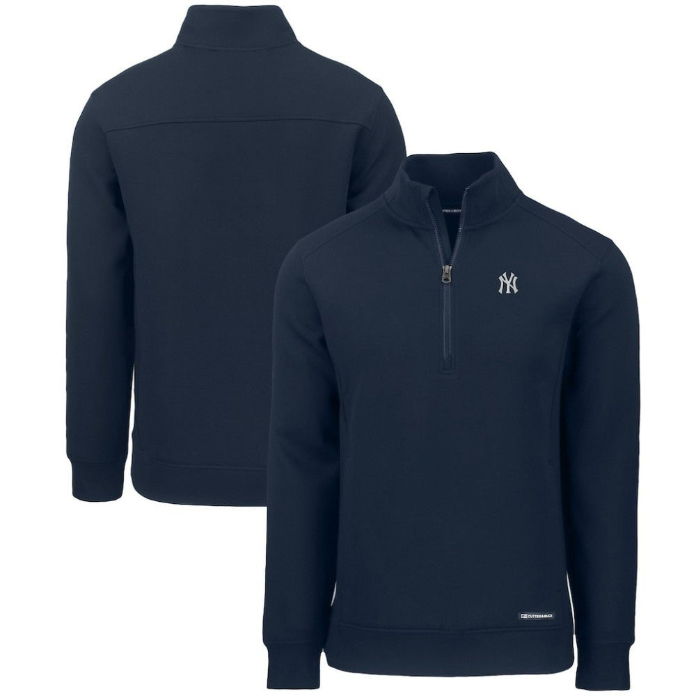 New York Yankees Cutter & Buck Roam Eco Recycled Quarter-Zip Pullover - MLB