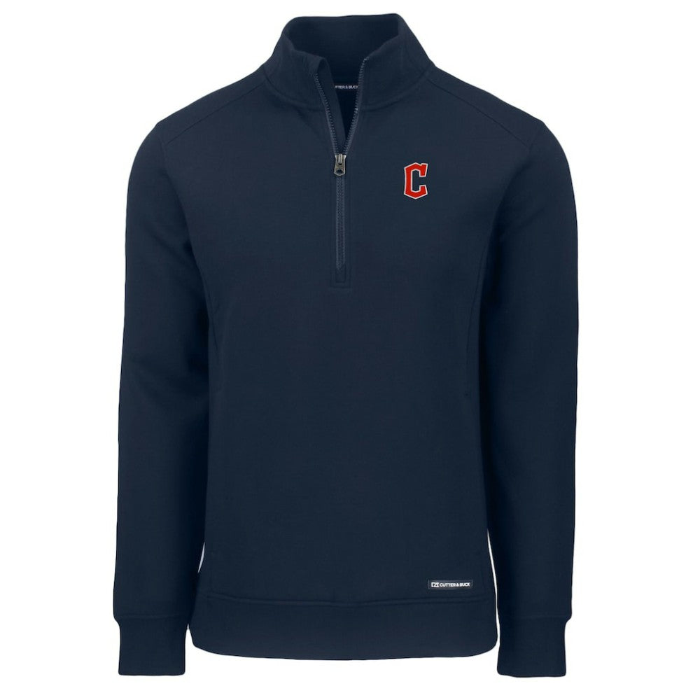 Cleveland Guardians Cutter & Buck Roam Eco Recycled Quarter-Zip Pullover - MLB