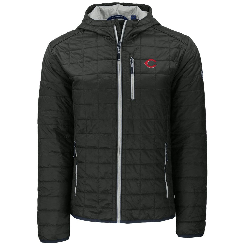 Cincinnati Reds Cutter & Buck Rainier Primaloft Eco Full-Zip Hooded Jacket - MLB