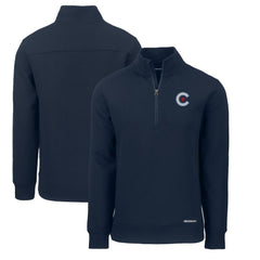Chicago Cubs Cutter & Buck City Connect Roam Eco Recycled Quarter-Zip Pullover - MLB