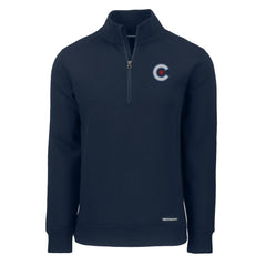 Chicago Cubs Cutter & Buck City Connect Roam Eco Recycled Quarter-Zip Pullover - MLB