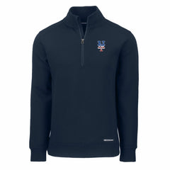 New York Mets Cutter & Buck Americana Roam Eco Recycled Quarter-Zip Sweatshirt - MLB