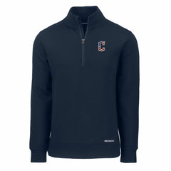 Cleveland Guardians Cutter & Buck Americana Roam Eco Recycled Quarter-Zip Sweatshirt - MLB