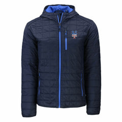 New York Mets Cutter & Buck Americana Rainier Primaloft Eco Full-Zip Hooded Jacket - MLB
