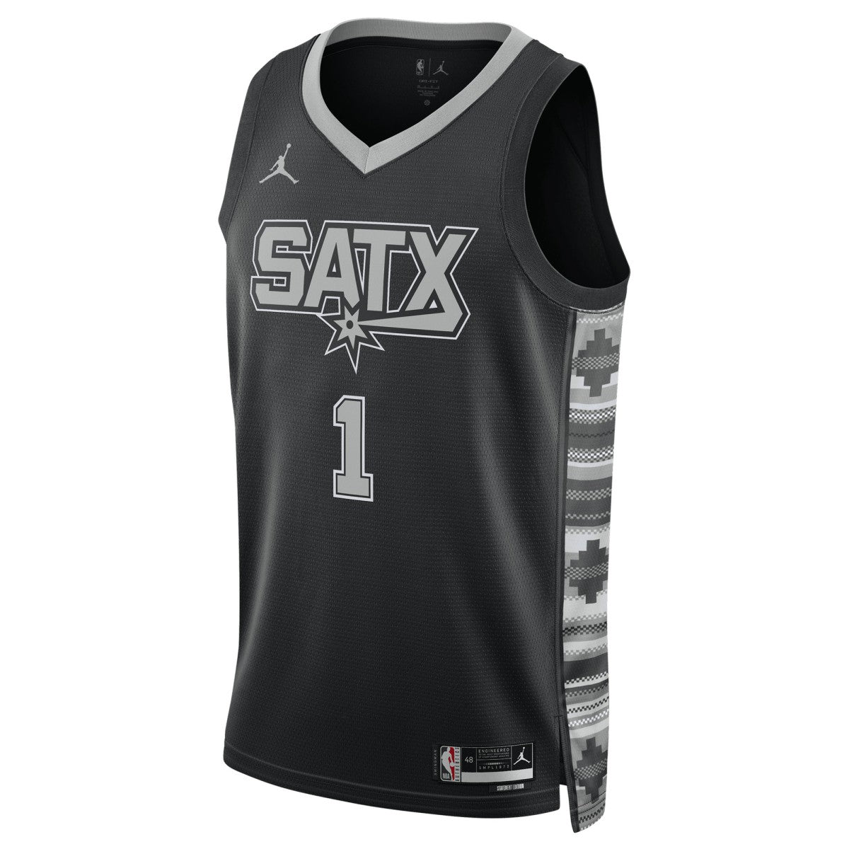 Victor Wembanyama San Antonio Spurs Jordan Brand Unisex Swingman Jersey Statement Edition Black - NBA
